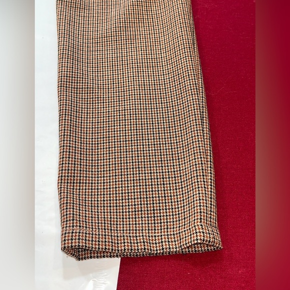DRYKORN houndstooth Brown Black JEGER pants Stretch zip Up Tie Waist joggers 34 - Picture 15 of 16